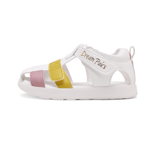 Boys & Girls Closed Toe Sandals - YELLOW PINK - 1